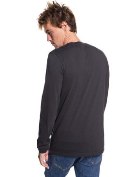 quiksilver, Original Quik Collage - T-shirt à manches longues pour Homme, TARMAC (kta0) Original Quik Collage - Long Sleeve T-Shirt for Men EQYZT04988