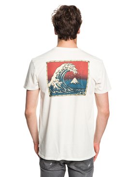 quiksilver, The Original Mountain And Wave - T-shirt col rond pour Homme, OATMEAL (tfl0) The Original Mountain And Wave - T-Shirt for Men EQYZT05009