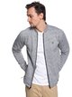 2 Kurow Sherpa - Bonded Zip-Up Bomber Sweatshirt for Men Grey EQYFT03832 Quiksilver
