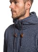 3 Keller - Zip-Up Polar Fleece Hoodie for Men Blue EQYFT03835 Quiksilver