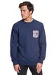 0 Takao Man - Sweatshirt for Men Blue EQYFT03843 Quiksilver