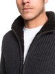 1 Boketto - Sherpa Lined Zip-Up Mock Neck Jumper for Men Black EQYSW03224 Quiksilver