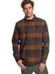 0 Stretch Flannel - Water-Resistant Long Sleeve Shirt for Men Brown EQYWT03693 Quiksilver