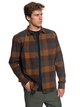 1 Stretch Flannel - Water-Resistant Long Sleeve Shirt for Men Brown EQYWT03693 Quiksilver