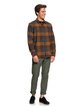 2 Stretch Flannel - Water-Resistant Long Sleeve Shirt for Men Brown EQYWT03693 Quiksilver
