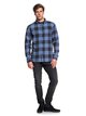 1 Motherfly Flannel - Long Sleeve Shirt for Men Blue EQYWT03728 Quiksilver