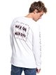 2 Quik Bone - Long Sleeve T-Shirt for Men White EQYZT05040 Quiksilver