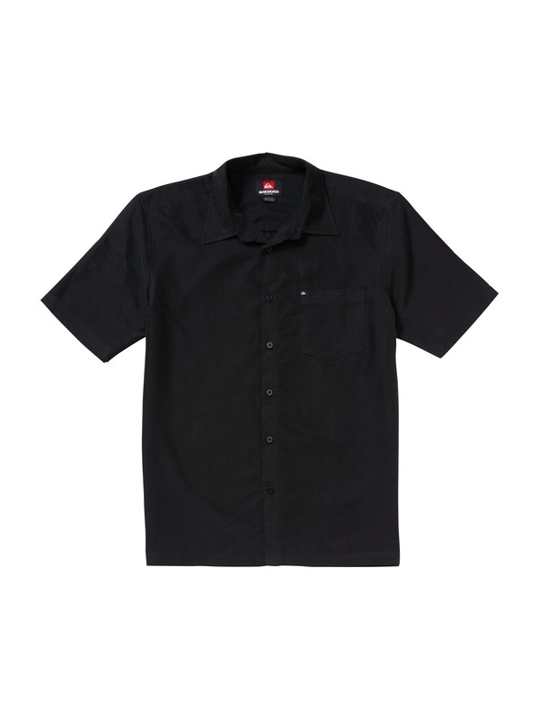 quiksilver, Aloha Smooth Short Sleeve Shirt, BLACK (blk) 0 Aloha Smooth Short Sleeve Shirt 109262 Quiksilver