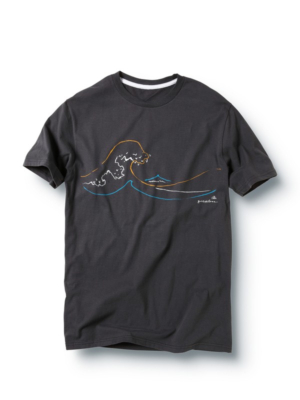 quiksilver, Pop Wave Slim Fit T-Shirt, DARK CHARCOAL (dkc) 0 Pop Wave Slim Fit T-Shirt 112LVSZ1 Quiksilver