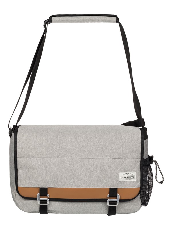 quiksilver, Carrier Messenger Bag, LIGHT HEATHER GRAY (szjh) 0 Carrier Messenger Bag 1153140202 Quiksilver