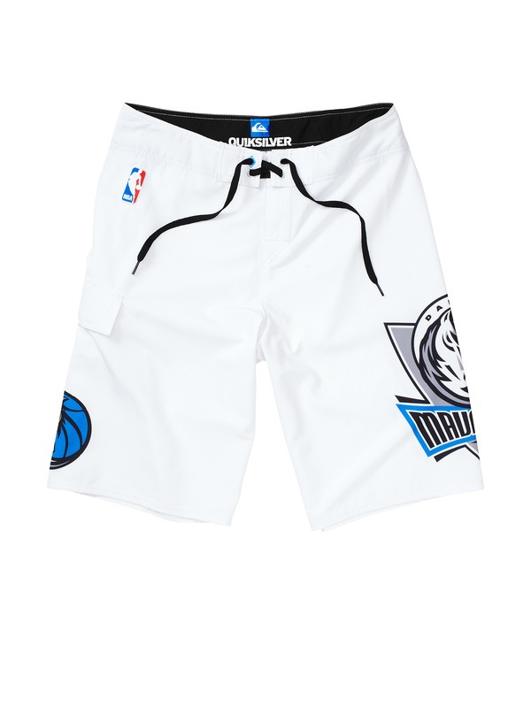 quiksilver, Boys 8-16 Mavericks NBA Boardshorts, WHITE (wht) 0 Boys 8-16 Mavericks NBA Boardshorts 201056 Quiksilver