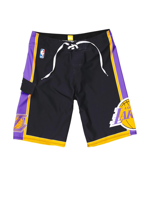 quiksilver, Boys 8-16 Lakers NBA Boardshorts, BLACK (blk) 0 Boys 8-16 Lakers NBA Boardshorts 201058 Quiksilver