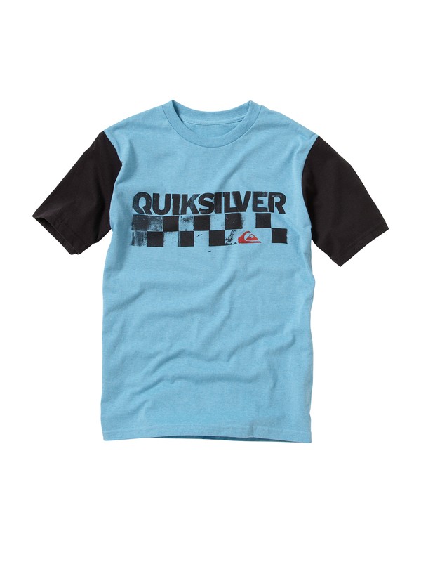 quiksilver, Boys 8-16 Checkers T-Shirt, SEGAL BLUE HEATHER (blh) 0 Boys 8-16 Checkers T-Shirt 212JQUE3 Quiksilver