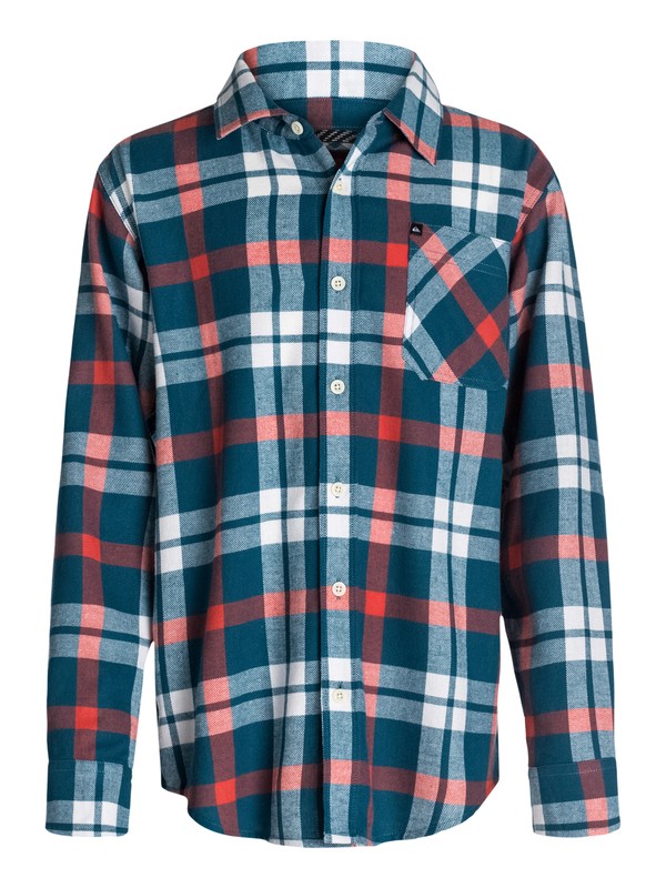 quiksilver, Boys 2-4 Viking Flannel Shirt, Moroccan Blue (bsg0) 0 Boys 2-4 Viking Flannel Shirt 40444093 Quiksilver