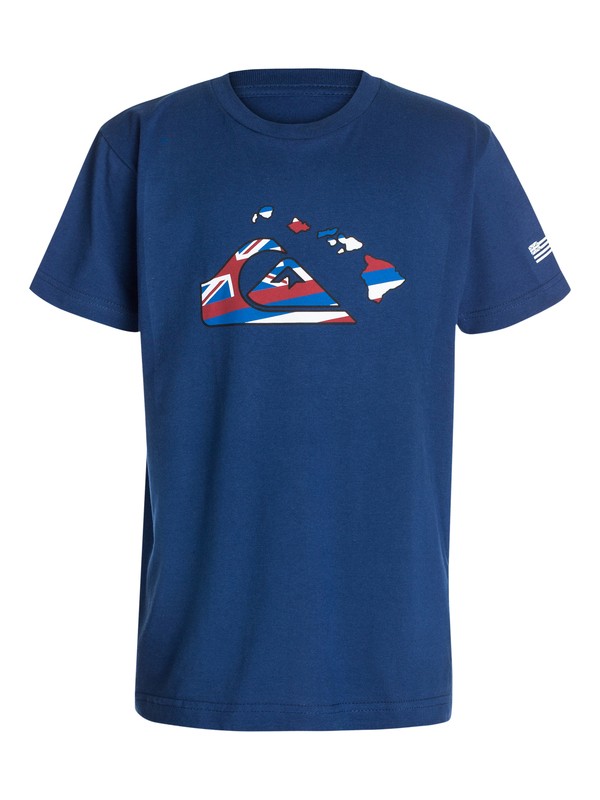 quiksilver, STATE OF ALOHA TEE, Estate Blue (bsw0) 0 STATE OF ALOHA TEE 40444193 Quiksilver