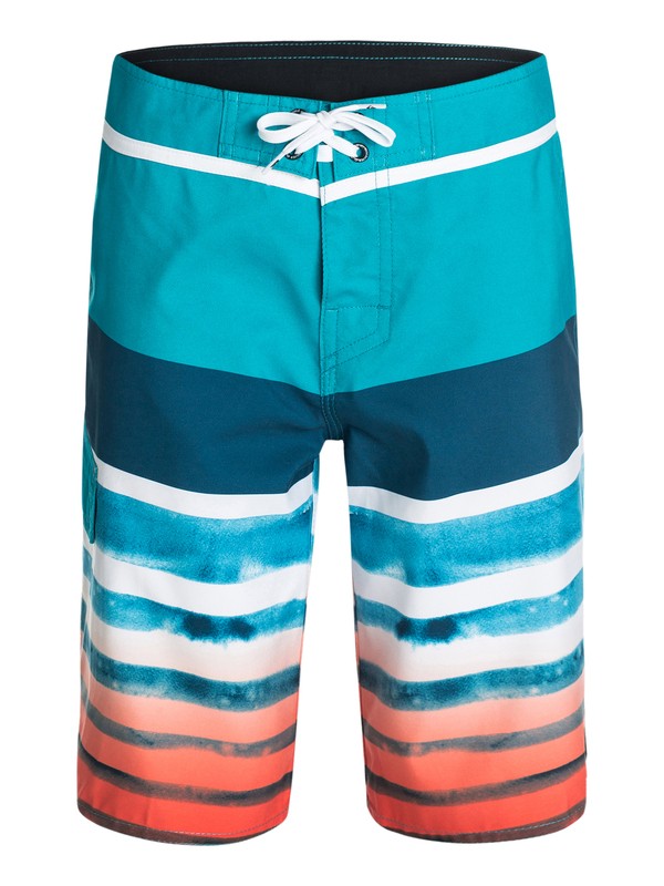 quiksilver, Boys 2-4 Crashers Boardshorts, Tile Blue - Solid (bpm0) 0 Boys 2-4 Crashers Boardshorts 40445031 Quiksilver