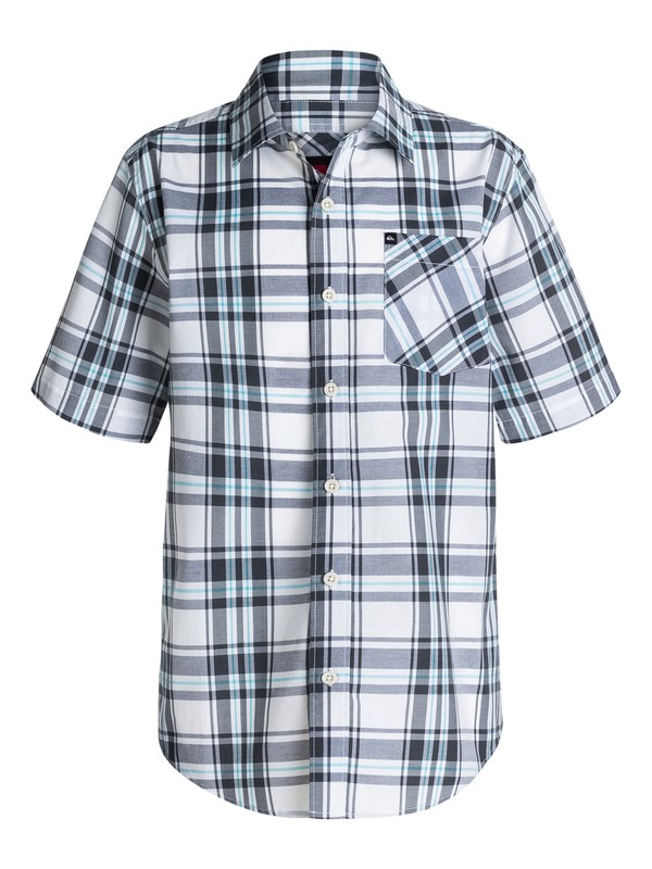 quiksilver, Boys 4-7 Foot Pat Shirt, Capri - Solid (bhq0) 0 Boys 4-7 Foot Pat Shirt 40454089 Quiksilver