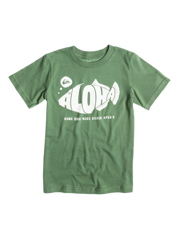 quiksilver, HUMU TEE, Elm Green - Solid (gpg0) 0 HUMU TEE 40454192 Quiksilver