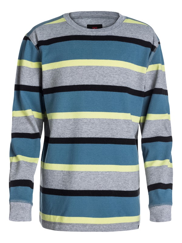 quiksilver, Boys 8-16 Snit Stripe Sweatshirt, Bluestone - Solid (bmc0) 0 Boys 8-16 Snit Stripe Sweatshirt 40464017 Quiksilver