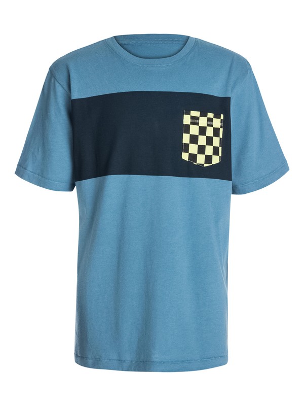 quiksilver, Boys 8-16 Pattern Pocket T-Shirt, Bluestone - Solid (bmc0) 0 Boys 8-16 Pattern Pocket T-Shirt 40464025 Quiksilver
