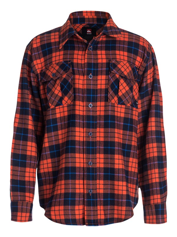quiksilver, Boys 8-16 Flannel Plaid Long Sleeve Shirt, Grenadine - Solid (nnk0) 0 Boys 8-16 Flannel Plaid Long Sleeve Shirt 40464037 Quiksilver