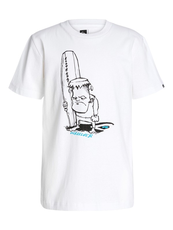 quiksilver, Boys 8-16 Franken Shred T-Shirt, Bright White (wbb0) 0 Boys 8-16 Franken Shred T-Shirt 40464056 Quiksilver