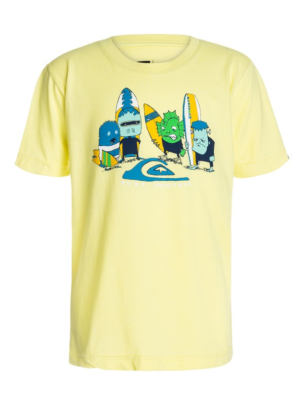 quiksilver, Boys 8-16 Surf Monsters Tee, Cornhusk-h (ydvh) 0 Boys 8-16 Surf Monsters Tee 40464065 Quiksilver