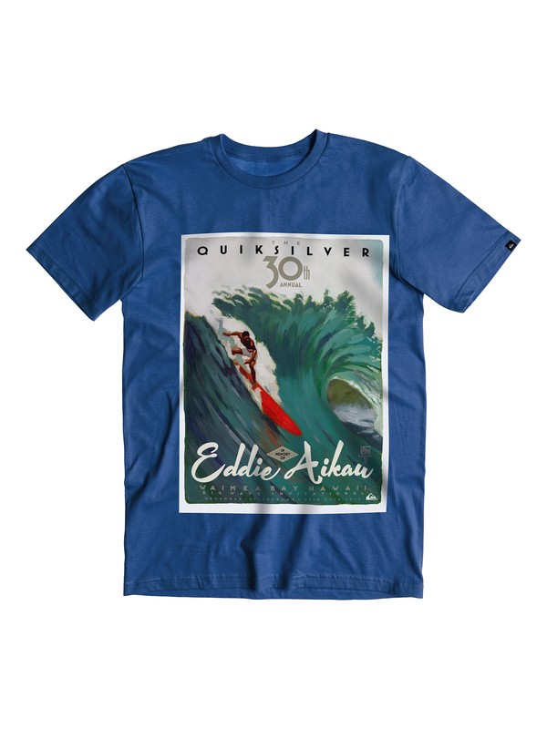 quiksilver, Boys 8-16 Aikau Poster Eddie Aikau T-Shirt, Estate Blue (bsw0) 0 Boys 8-16 Aikau Poster Eddie Aikau T-Shirt 40464219 Quiksilver