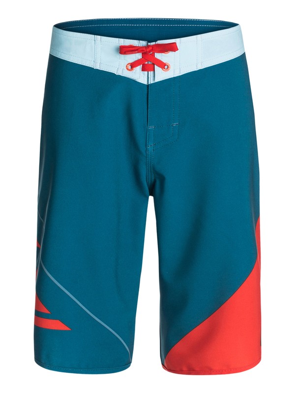 quiksilver, Boys 8-16 New Wave Boardshorts, Moroccan Blue (bsg0) 0 Boys 8-16 New Wave Boardshorts 40465032 Quiksilver