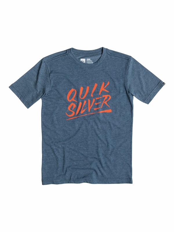 quiksilver, Boys 2-4 Slash Script T-Shirt, Navy Blazer-h (byjh) 0 Boys 2-4 Slash Script T-Shirt 40544025 Quiksilver