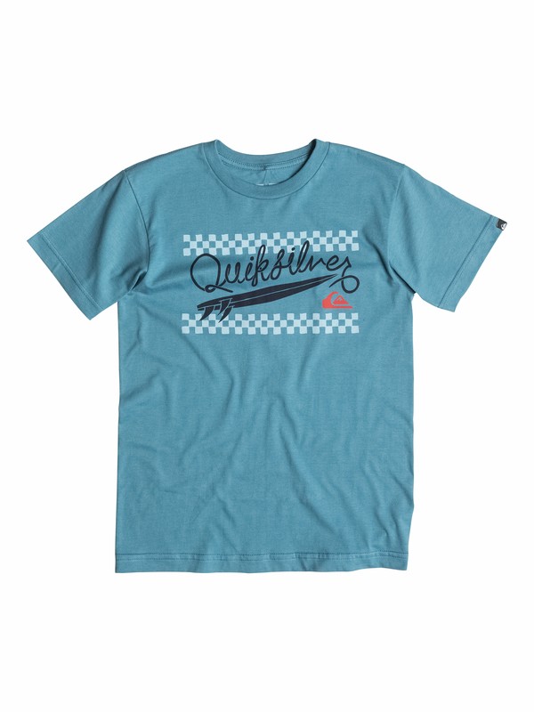 quiksilver, Boys 2-4 Leished T-Shirt, Bluestone - Solid (bmc0) 0 Boys 2-4 Leished T-Shirt 40544046 Quiksilver