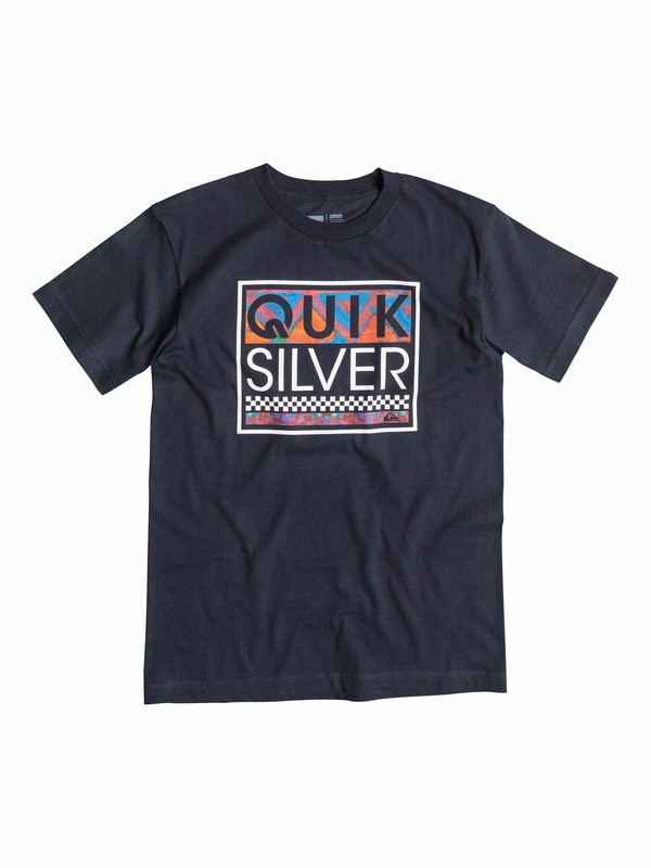 quiksilver, Boys 2-4 Blockout T-Shirt, Navy Blazer - Solid (byj0) 0 Boys 2-4 Blockout T-Shirt 40544073 Quiksilver