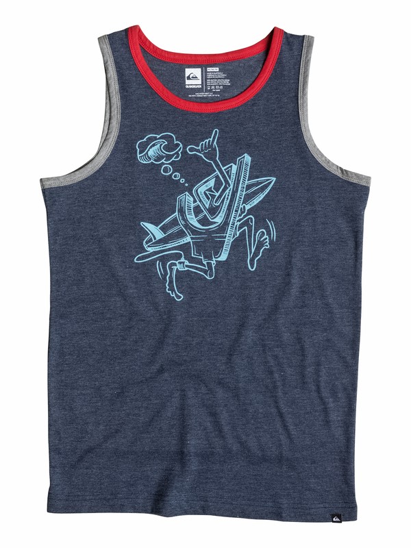 quiksilver, Boys 2-4 To The Beach Tank, Navy Blazer-h (byjh) 0 Boys 2-4 To The Beach Tank 40544160 Quiksilver