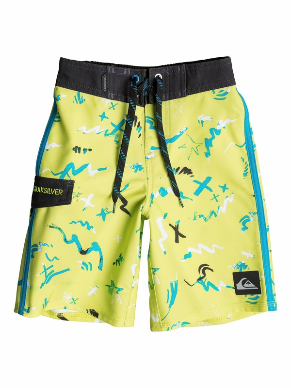 quiksilver, Boys 2-4 Warsplash Boardshorts, Vibrant Yellow (yhg0) 0 Boys 2-4 Warsplash Boardshorts 40545078 Quiksilver