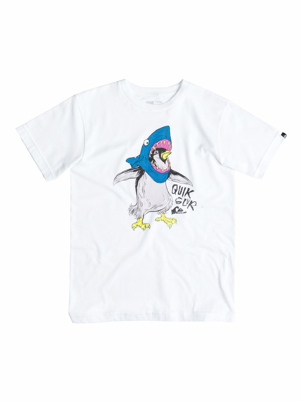 quiksilver, Boys 4-7 Im-A-Shark T-Shirt, Bright White (wbb0) 0 Boys 4-7 Im-A-Shark T-Shirt 40554059 Quiksilver