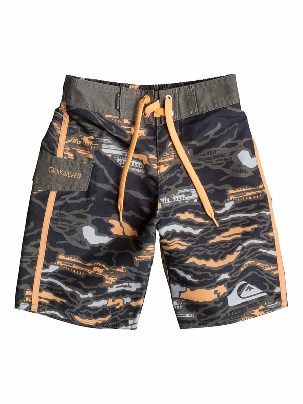 quiksilver, Boys 4-7 Frames Reflector Camo Boardshorts, Bungee Cord (sps0) 0 Boys 4-7 Frames Reflector Camo Boardshorts 40555010 Quiksilver