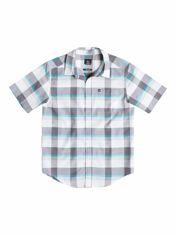 quiksilver, Boys 8-16 Grebe Redux Short Sleeve Shirt, Highrise (sgr0) 0 Boys 8-16 Grebe Redux Short Sleeve Shirt 40564018 Quiksilver