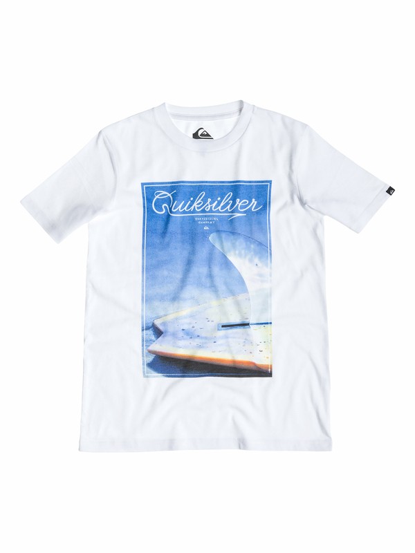 quiksilver, Boys 8-16 Finbox T-Shirt, Bright White (wbb0) 0 Boys 8-16 Finbox T-Shirt 40564029 Quiksilver