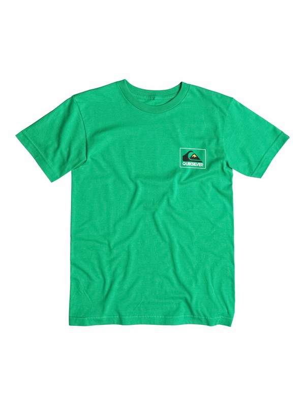 quiksilver, Boys 8-16 The Box T-Shirt, Shamrock - Solid (gkm0) 0 Boys 8-16 The Box T-Shirt 40564064 Quiksilver