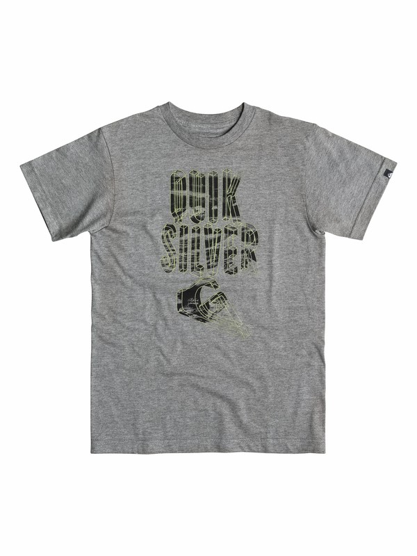 quiksilver, Boys 8-16 Cubist T-Shirt, Gargoyle - Heather (kpch) 0 Boys 8-16 Cubist T-Shirt 40564144 Quiksilver