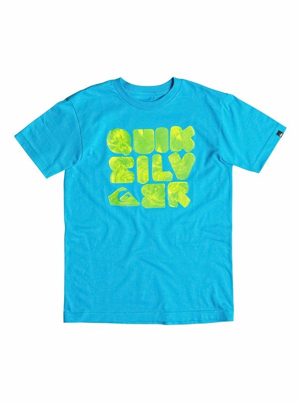 quiksilver, Boys 8-16 Woody T-Shirt, Hawaiian Ocean (bmj0) 0 Boys 8-16 Woody T-Shirt 40564169 Quiksilver