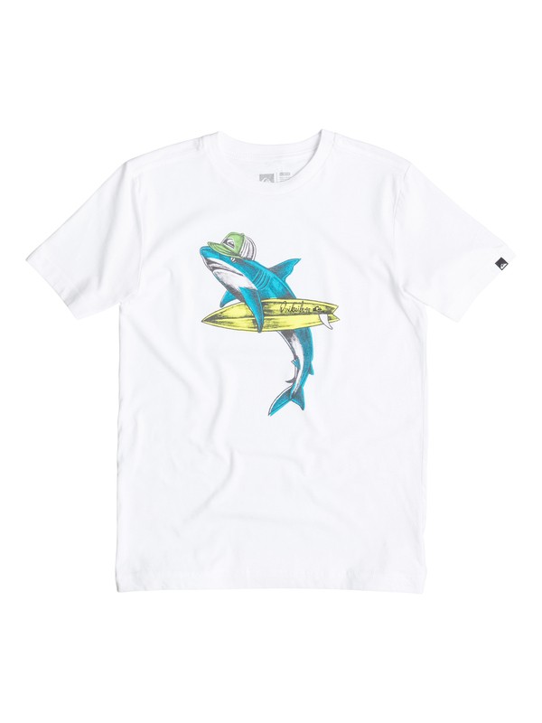 quiksilver, Boys 8-16 Sharky T-Shirt, Bright White (wbb0) 0 Boys 8-16 Sharky T-Shirt 40564170 Quiksilver