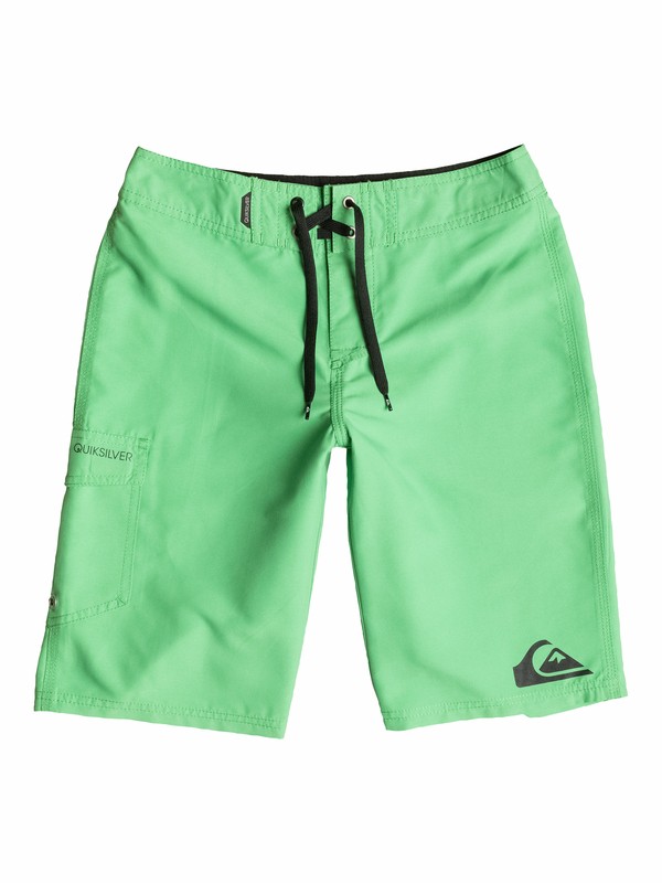 quiksilver, Boys 8-16 Everyday Boardshorts, Shamrock - Solid (gkm0) 0 Boys 8-16 Everyday Boardshorts 40565009 Quiksilver