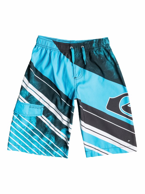 quiksilver, Boys 8-16 Space Intersect Volleys, Hawaiian Ocean (bmj0) 0 Boys 8-16 Space Intersect Volleys 40565013 Quiksilver