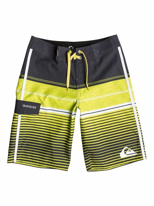 quiksilver, Boys 8-16 Vertigo Stripe Boardshorts, Grey Charcoal (kta0) 0 Boys 8-16 Vertigo Stripe Boardshorts 40565085 Quiksilver