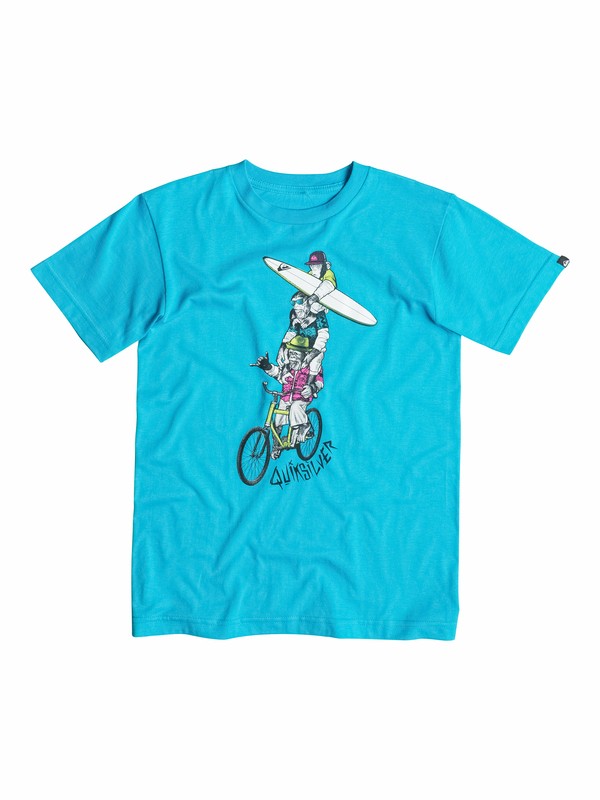quiksilver, Baby Monkeyteers T-Shirt, Hawaiian Ocean (bmj0) 0 Baby Monkeyteers T-Shirt 40574063 Quiksilver