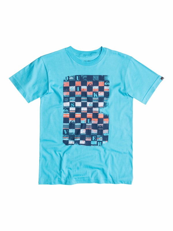 quiksilver, Baby Checka T-Shirt, Norse Blue - Solid (bjf0) 0 Baby Checka T-Shirt 40574094 Quiksilver