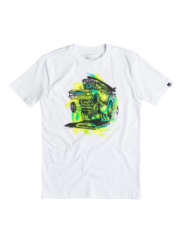 quiksilver, Boys 2-4 Rat Wagon Tee, Bright White (wbb0) 0 Boys 2-4 Rat Wagon Tee 40644084 Quiksilver