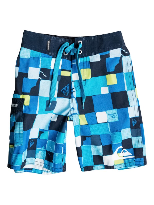 quiksilver, Boys 2-4 Double Checked Boardshorts, Victoria Blue (bqn0) 0 Boys 2-4 Double Checked Boardshorts 40645039 Quiksilver