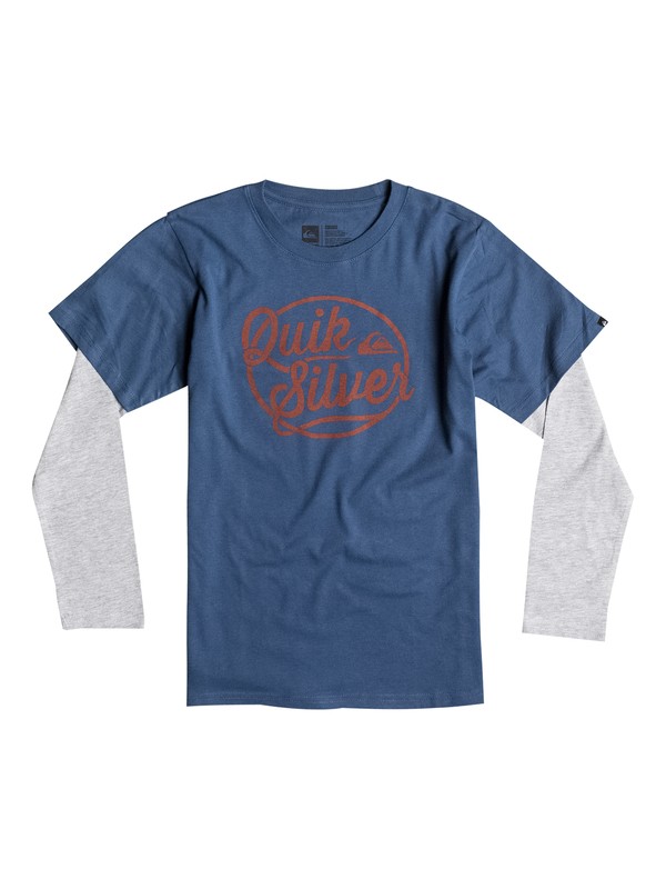 quiksilver, Boys 4-7 Go Team Go Tee, Dark Denim (brq0) 0 Boys 4-7 Go Team Go Tee 40654024 Quiksilver